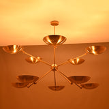 Mid-Century Modern Perforated Dome Wall Sconce | Customizable Brass Fixture for Soft Ambient Glow - 32458