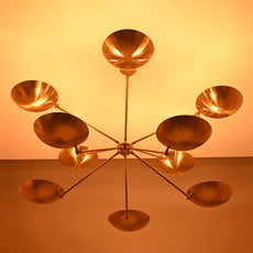 Brass Leaf Studio - Industrial Brass Made Wall Sconce, Sunlight Wall Ambience Lamp, Low-Light, Mood Light