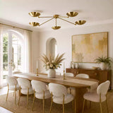 Tokyo Discus  - Flush Mount Uplifting Ceiling Chandelier - 5 Lights - 32459