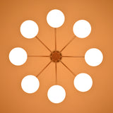 Modern Brass Chandelier – Customizable Mid-Century Ceiling Light - 32465