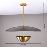 Customizable Brass Dome Chandelier – Handmade Modern Pendant Light Fixture - 32466