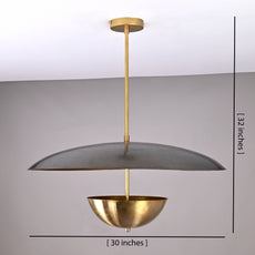 Brass Disc Style CHANDELIER 30