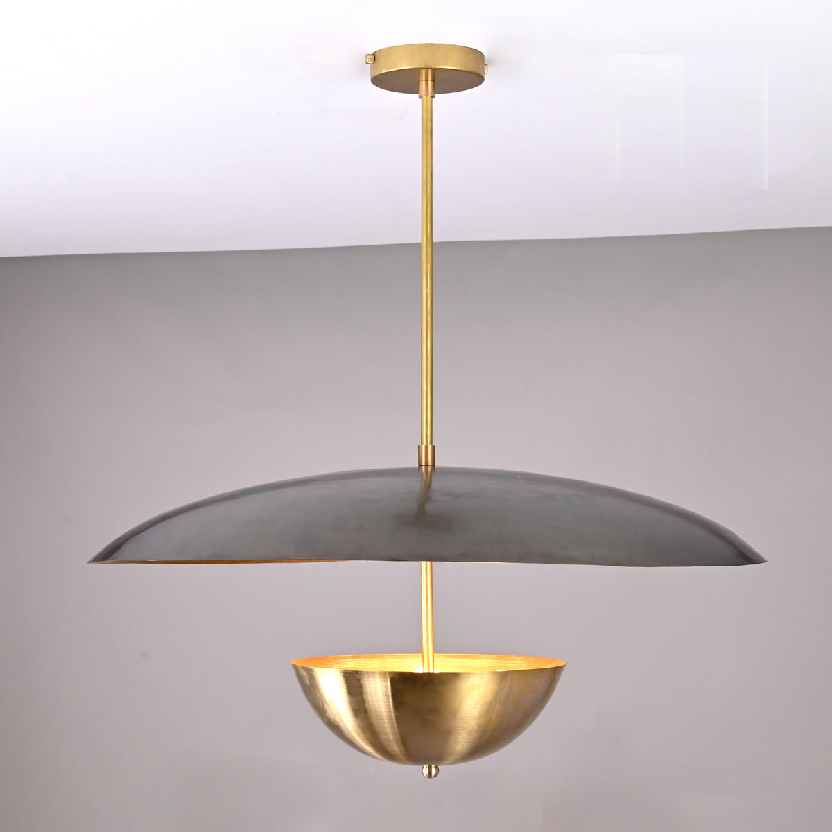 Customizable Brass Dome Chandelier – Handmade Modern Pendant Light Fixture - 32466