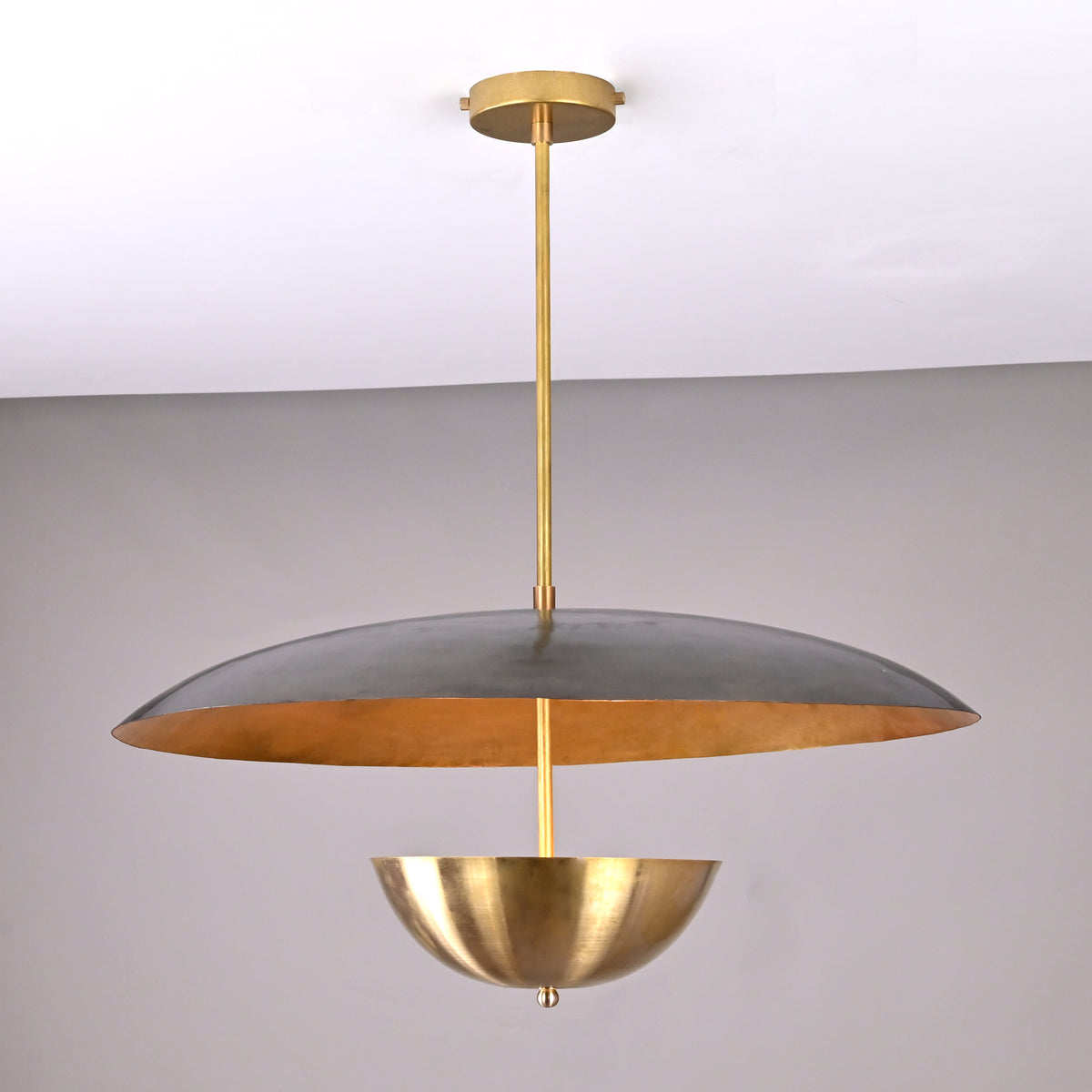 Customizable Brass Dome Chandelier – Handmade Modern Pendant Light Fixture - 32466