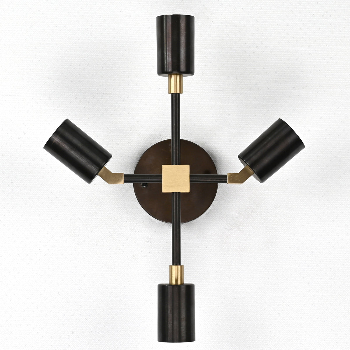 Customizable Mid-Century Modern Brass Wall Sconce | Handcrafted Industrial Design Light - 32503