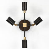 Customizable Mid-Century Modern Brass Wall Sconce | Handcrafted Industrial Design Light - 32503