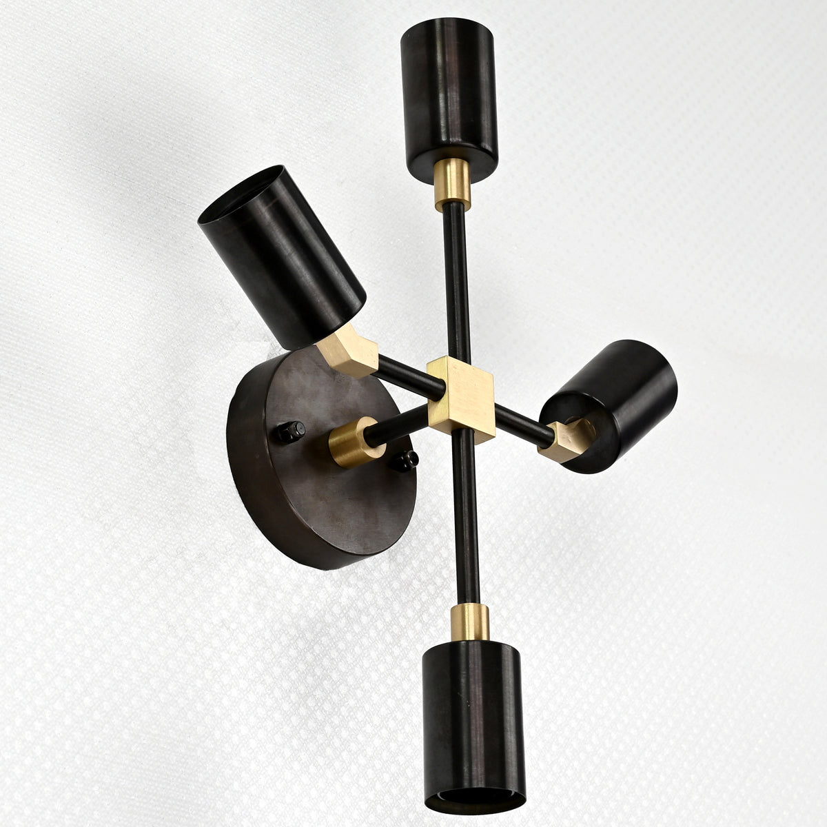 Customizable Mid-Century Modern Brass Wall Sconce | Handcrafted Industrial Design Light - 32503