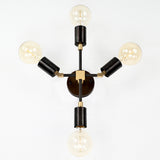Customizable Mid-Century Modern Brass Wall Sconce | Handcrafted Industrial Design Light - 32503
