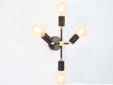 Customizable Mid-Century Modern Brass Wall Sconce | Handcrafted Industrial Design Light - 32503