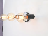 Architectural linear brass wall sconce design detail