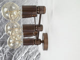 Custom finish five-light brass wall sconce