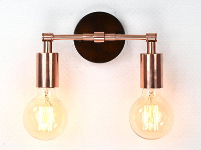 Customizable Industrial Brass Wall Sconce | Mid-Century Minimalist Design for Modern Interiors - 32512