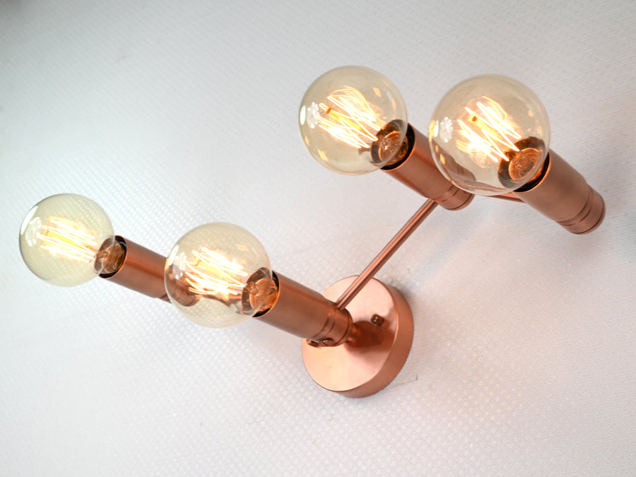 Handcrafted Brass Wall Sconce | Customizable Modern Design for Contemporary and Industrial Spaces - 32513
