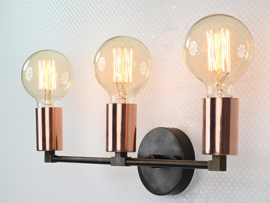 Customizable Mid-Century Brass Wall Sconce | Sleek Modern Design for Stylish Interior Spaces - 32515