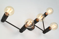Geometric Modern Brass Wall Sconce | Customizable Designer Accent Lighting Fixture - 32520