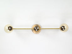 Minimalist Linear Brass Wall Sconce | Customizable Modern Accent Fixture for Contemporary Interiors - 32521