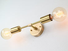 Sleek Minimal Brass Wall Sconce | Customizable Modern Accent Light Fixture for Refined Interiors - 32522