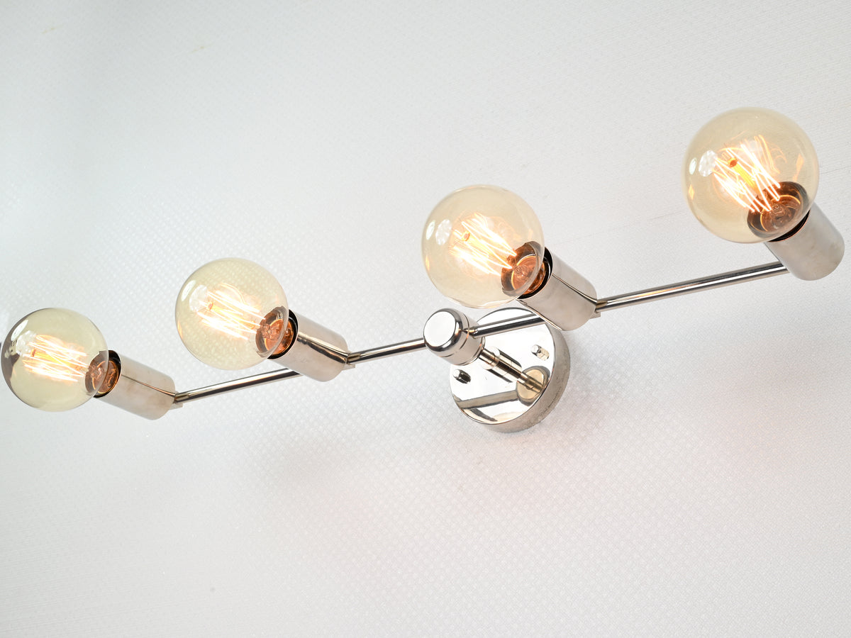 Contemporary Polished Brass Wall Sconce | Sleek Linear Customizable Fixture for Modern Interiors - 32527