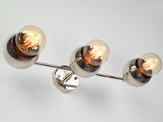 Modern Globe Brass Wall Sconce | Customizable Sleek Spherical Design Fixture for Contemporary Spaces - 32528