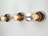 Modern Globe Brass Wall Sconce | Customizable Sleek Spherical Design Fixture for Contemporary Spaces - 32528