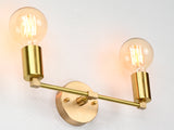Sleek Modern Brass Wall Sconce | Customizable Minimalist Design Light Fixture for Hall or Bath - 32530