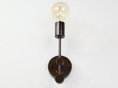 Vintage Minimalist Brass Wall Sconce | Customizable Vertical Light Fixture for Chic Interiors - 32534