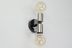 Modern Industrial Twin-Cylinder Brass Wall Sconce | Customizable Accent Lighting for Urban Décor - 32538