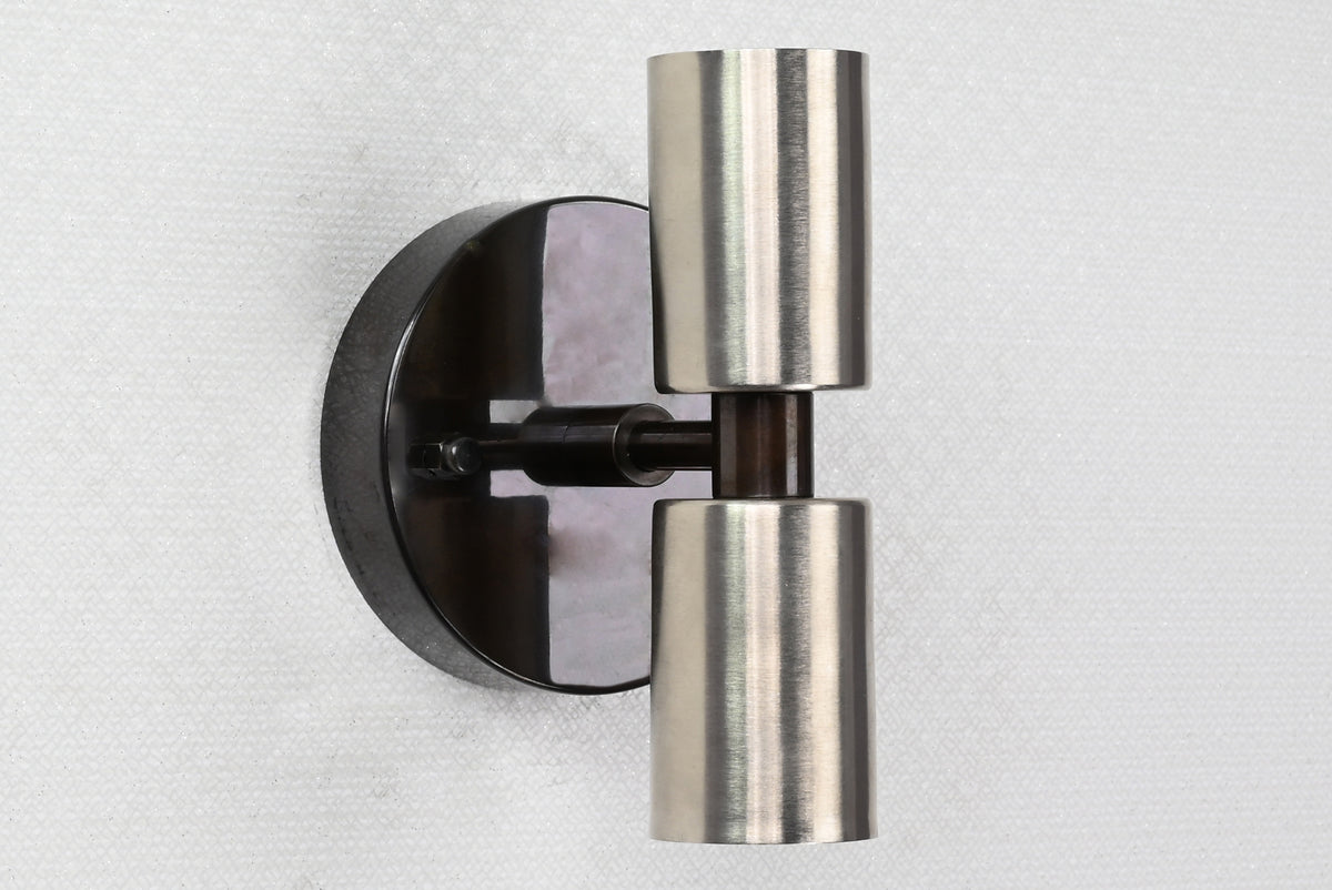 Modern Industrial Twin-Cylinder Brass Wall Sconce | Customizable Accent Lighting for Urban Décor - 32538