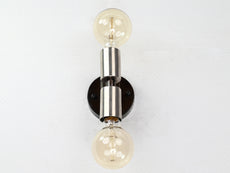 Modern Industrial Twin-Cylinder Brass Wall Sconce | Customizable Accent Lighting for Urban Décor - 32538