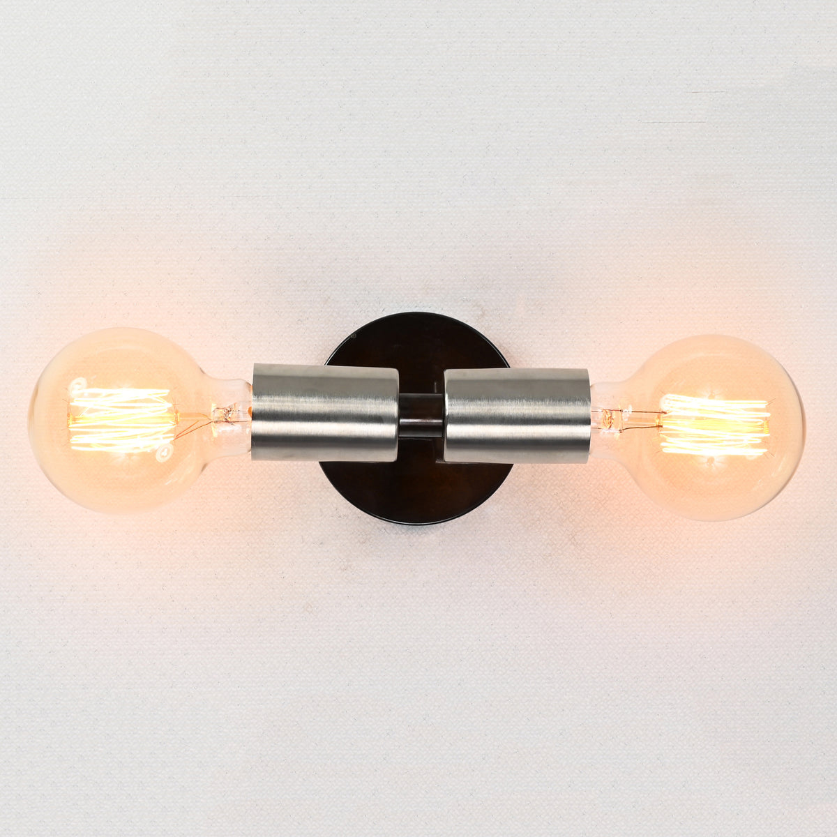 Contemporary Dual-Cylinder Brass Wall Sconce Design | Customizable Industrial Modern Light Fixture - 32539