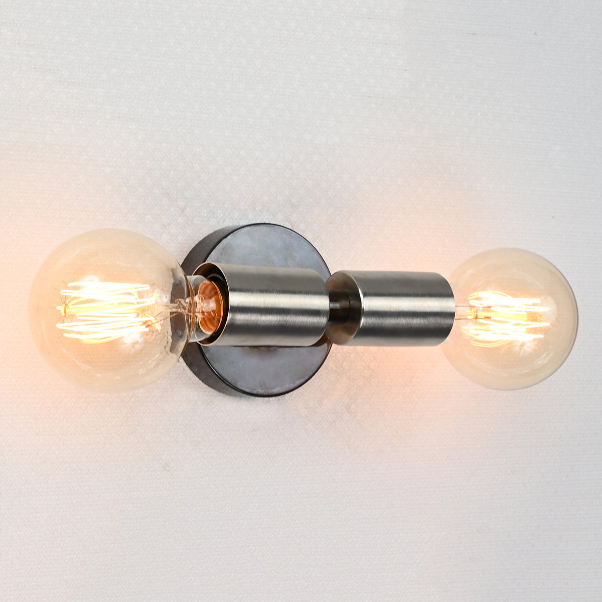 Contemporary Dual-Cylinder Brass Wall Sconce Design | Customizable Industrial Modern Light Fixture - 32539