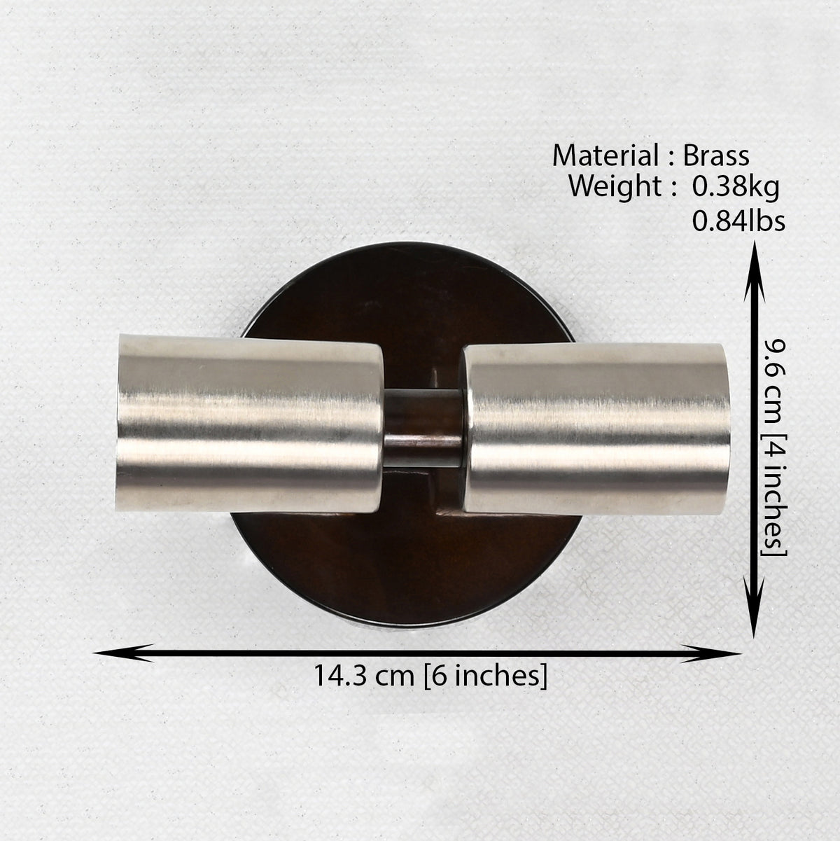 Contemporary Dual-Cylinder Brass Wall Sconce Design | Customizable Industrial Modern Light Fixture - 32539