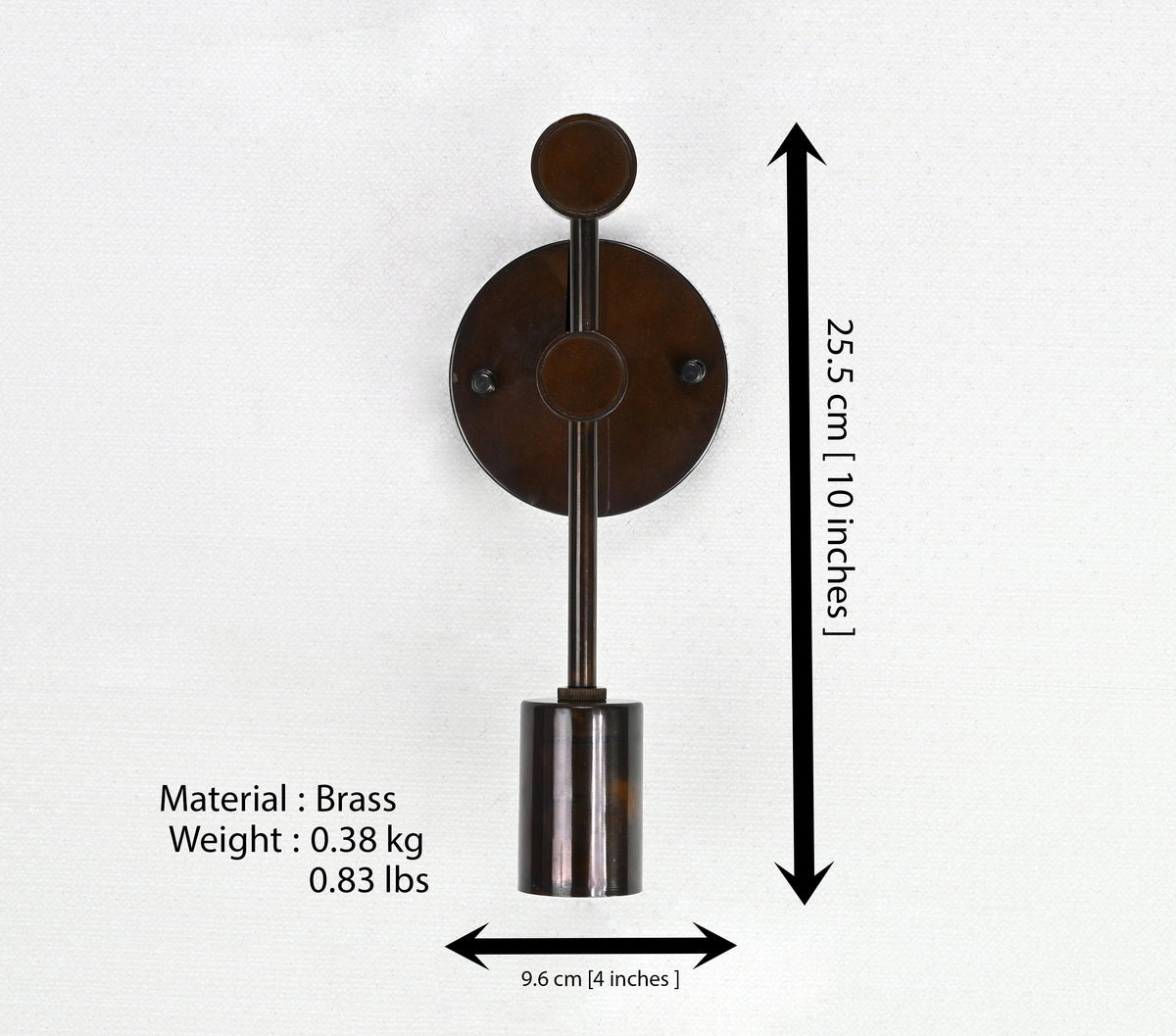 Minimalist Art Deco Brass Wall Sconce Design | Customizable Vintage-Style Vertical Light Fixture - 32540