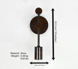 Minimalist Art Deco Brass Wall Sconce Design | Customizable Vintage-Style Vertical Light Fixture - 32540