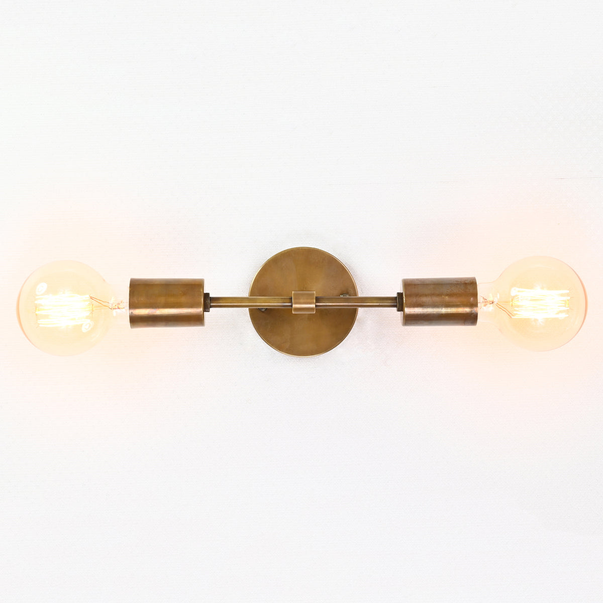 Industrial Mid-Century Brass Wall Sconce Style | Customizable Minimal Light Fixture Design - 32541