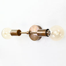 Industrial Mid-Century Brass Wall Sconce Style | Customizable Minimal Light Fixture Design - 32541