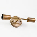 Industrial Mid-Century Brass Wall Sconce Style | Customizable Minimal Light Fixture Design - 32541