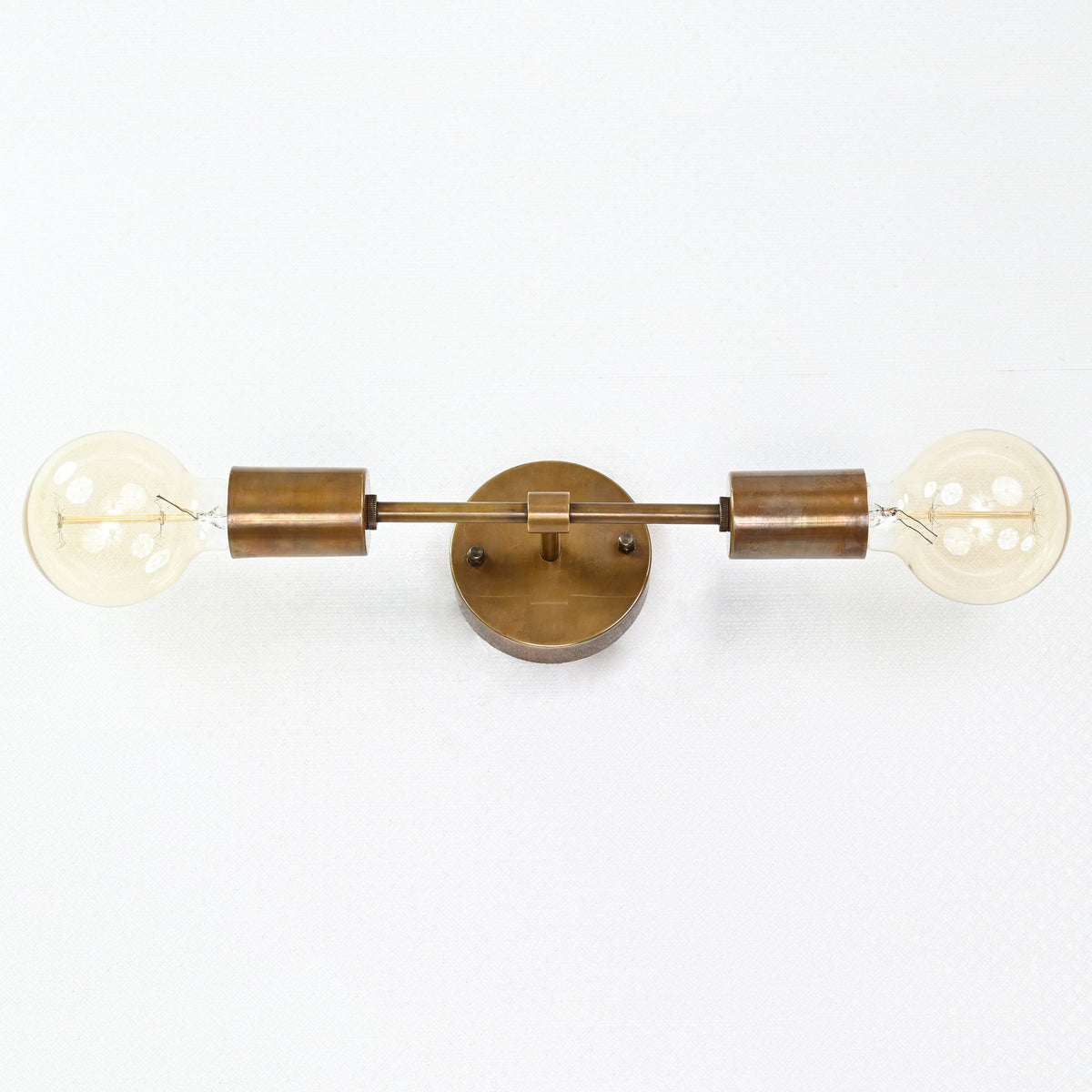 Industrial Mid-Century Brass Wall Sconce Style | Customizable Minimal Light Fixture Design - 32541