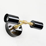Modern Industrial Brass Wall Sconce | Customizable Dual-Light Fixture for Hallway or Bathroom Décor - 32542