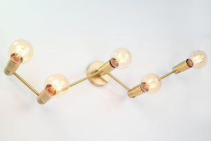 5 Light Beautiful Bare Bulb Wall Sconce - 32543