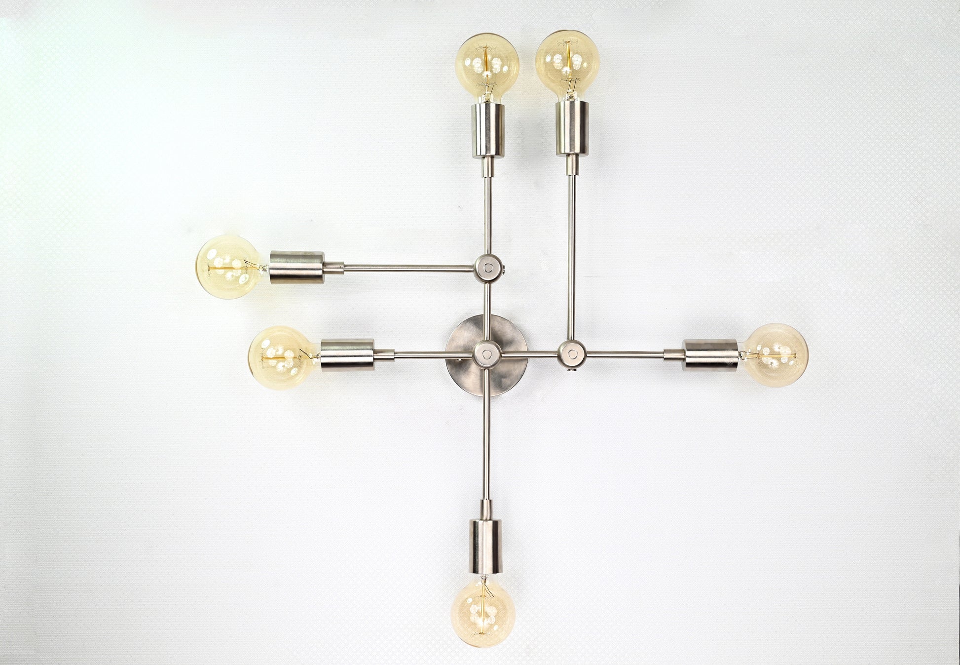 6 lights Brass Bare Bulb Fixture - 32546