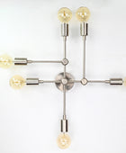 6 lights Brass Bare Bulb Fixture - 32546