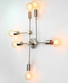 6 lights Brass Bare Bulb Fixture - 32546