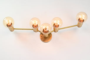 5 Light Beautiful Bare Bulb Wall Sconce - 32547