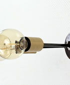 Twin Light Bare Bulb Brass Wall Light - 32549