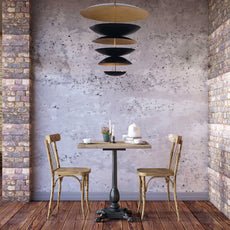 Modern Layered Brass/Copper Chandelier – Customizable Ceiling Pendant Light - 32251
