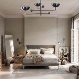 Modern Customizable Chandelier | Ceiling Light Fixture | Uplifting Illumination |  Components | Custom Finish Available - 32252