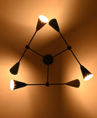 6 Arms Brass Sputnik Chandelier 29