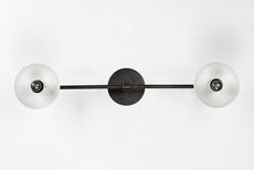 Modern Industrial Customizable Wall Sconce | Dual Cone Brass Lighting Fixture for Home Décor - 32553