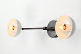 Modern Industrial Customizable Wall Sconce | Dual Cone Brass Lighting Fixture for Home Décor - 32553